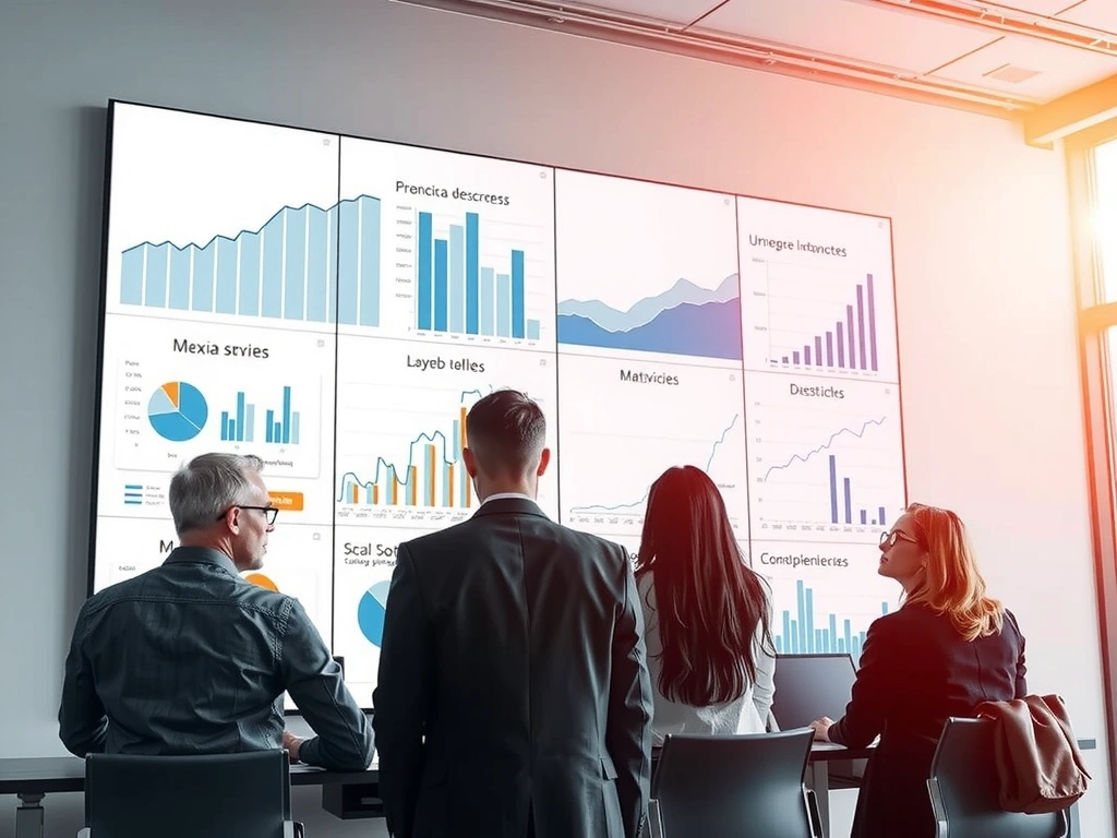 Analistas de LatamPulseMetrics trabajando